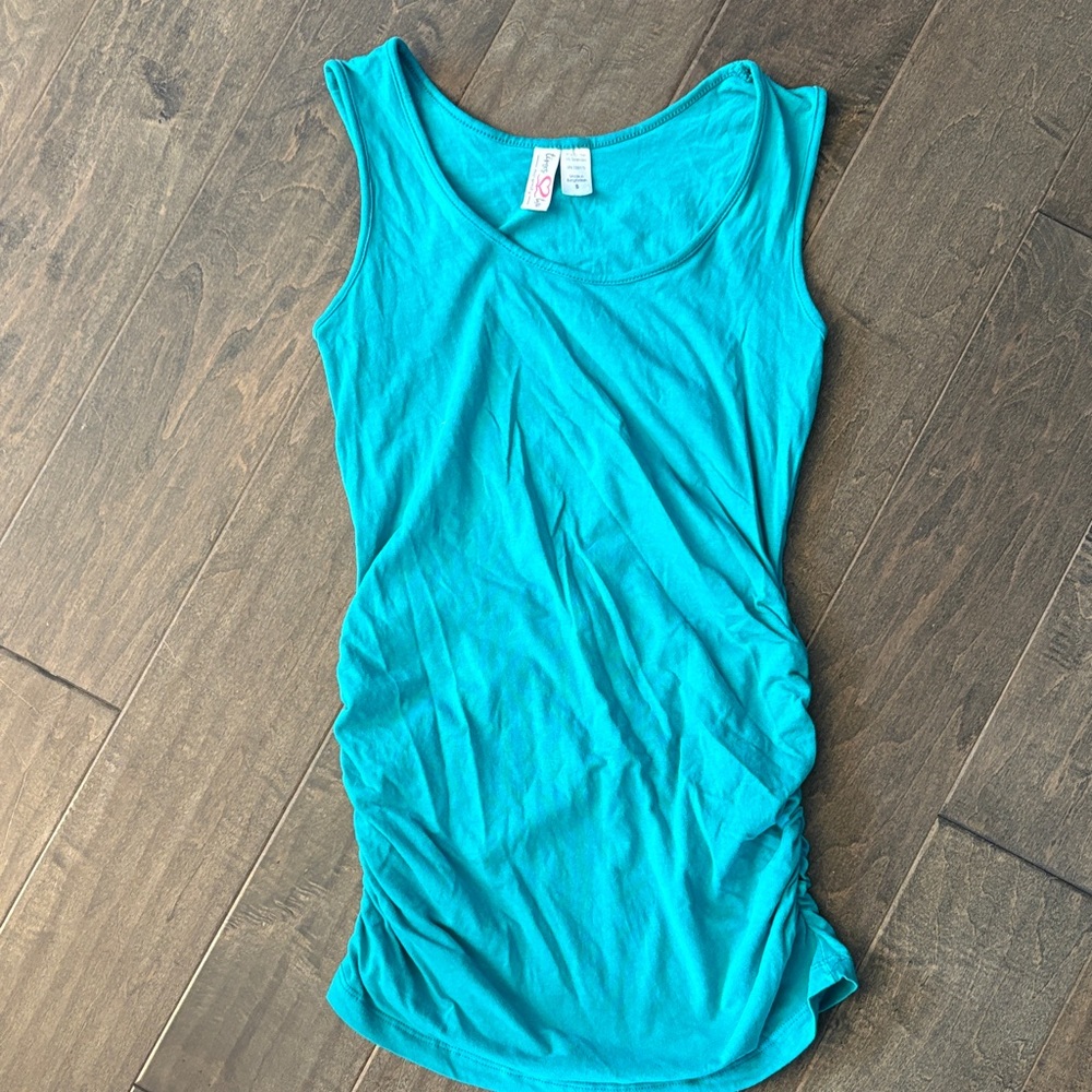 Vibrant Teal Sleeveless Tank Top